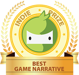 indie prize best game narrative logo